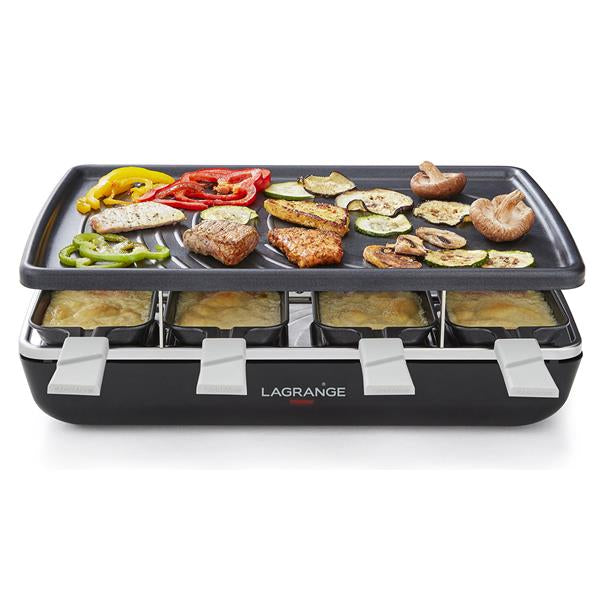 LAGRANGE Raclette Grill Crêpes 8 personnes Noire - Élément - 179301